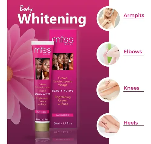 Crema Aclarante Fair & White Facial Antimanchas Miss White Todo Tipo De Piel Día/noche