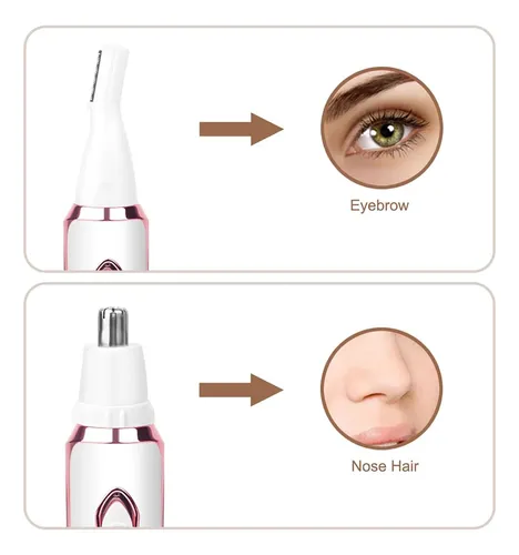 Depiladora Electrica 4 En 1 Portatil Usb Mujer Cuerpo Facial