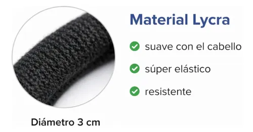 Colitas Para Pelo X100 Lycra Elásticas Pack Gomitas Cabello
