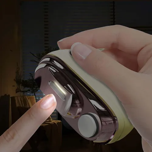 Cortauñas Eléctrico Inteligente 2 En 1 Luz Led Personas