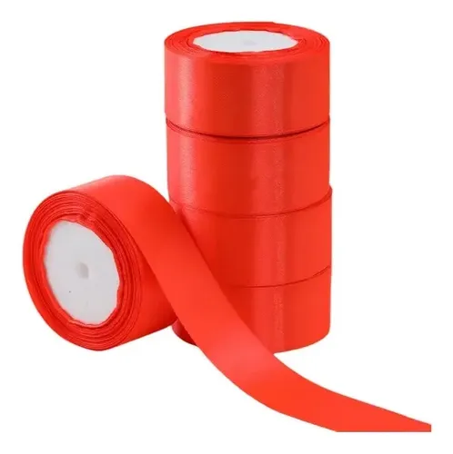 O.o 5 Rollos De Listón De Regalo De 4 Cm, Decoración
