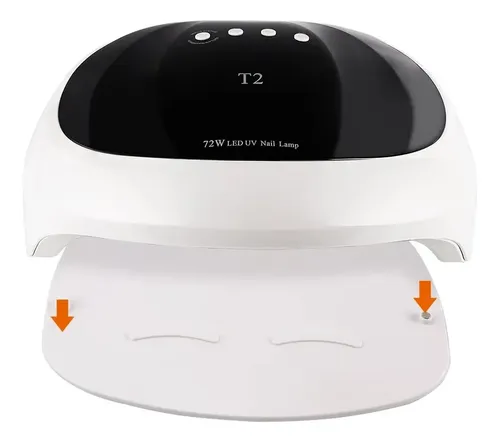 Cabina Lampara Uv Led Potencia 72 Doble Dos Manos Uñas Nails