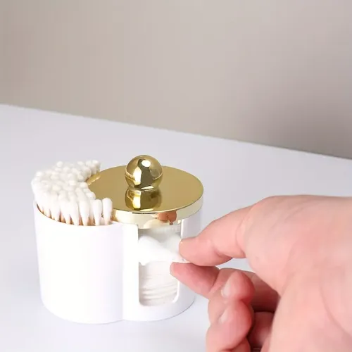 Organizador Porta Hisopos Y Algodón Maquillaje