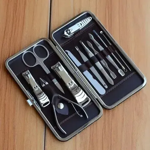 Set 12 Piezas Estuche Manicura Pedicura Cuidado Personala