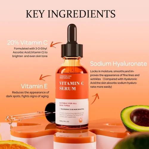 Suero Facial con Vitamina C Tinclen para Todo Tipo de Piel
