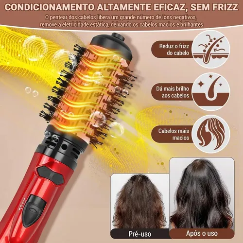 Cepillo Secador Giratorio 3 En 1 1200 W Bivolt
