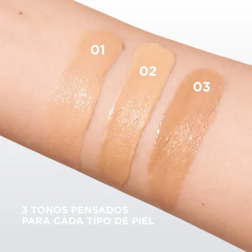 Base De Maquillaje Fluida Regina Aire Serum Niacinamida 30ml 01 Claro
