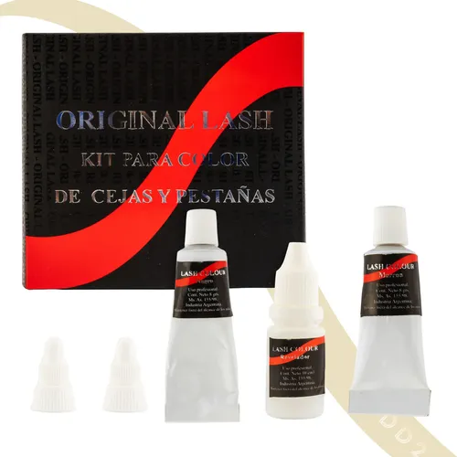 Kit Tinte De Pestañas Y Cejas Lash Color Para 50 Servicios