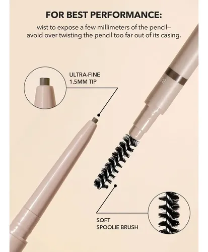Lápiz De Cejas Sheglam Insta-fill Marrón Oscuro 1.5mm