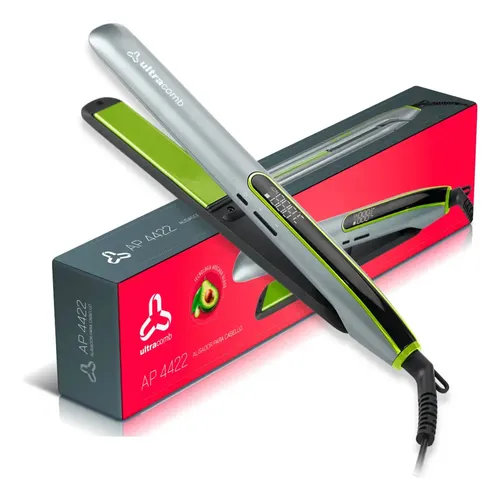 Plancha De Pelo Ultracomb Ap-4422 Cerámica Tourmaline Ion Plateado