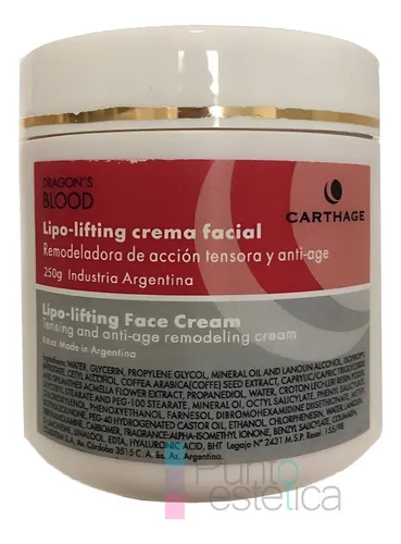 Lipo Lifting Crema Facial 250g Dragon Blood Carthage