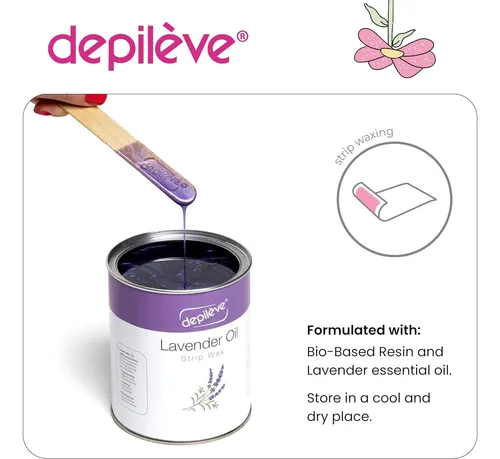 Cera Depileve En Tiras De Lavanda Para Piel Sensible 400g
