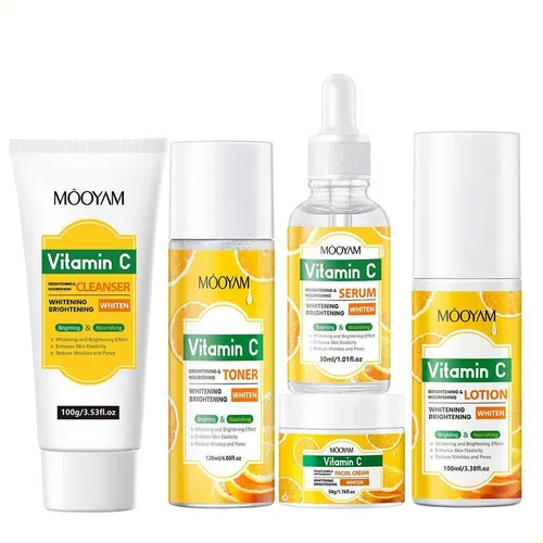 Crema Facial, Tónica Y Corporal Con Vitamina C, Set Para El