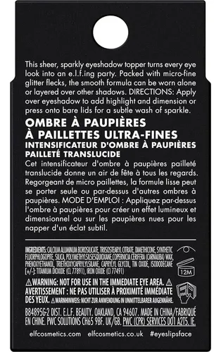 Sombra Glitter Fine As Fleck De E.l.f. Cosmetics