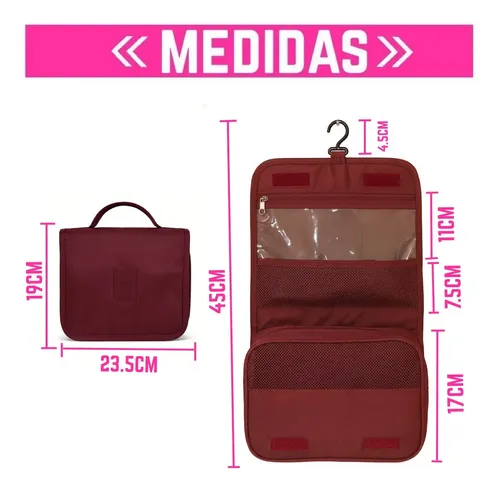 Neceser Porta Cosméticos Y Maquillaje Para Valija Viajes