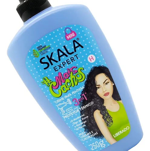 Crema De Peinar Protector Termico Skala Mais Cachos 3 En 1