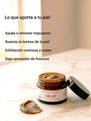 Eliminá Puntos Negros. Silay Exfoliante Facial Natural 50gr