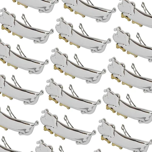 Hebilla De Pelo Plástica Diseño Perro En Pack X 12 Unidades