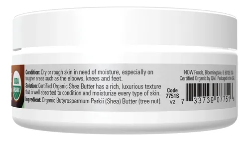 Crema Hidratante De Manteca De Karité Orgánica 90 Ml