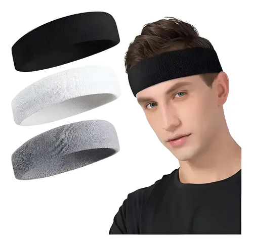 De 3 Uds. Cinta For El Pelo Deportiva Que Absorbe El Sudor