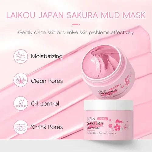 Kit De Cuidado Laikou Sakura, 2 Piezas, Oil Control 1.