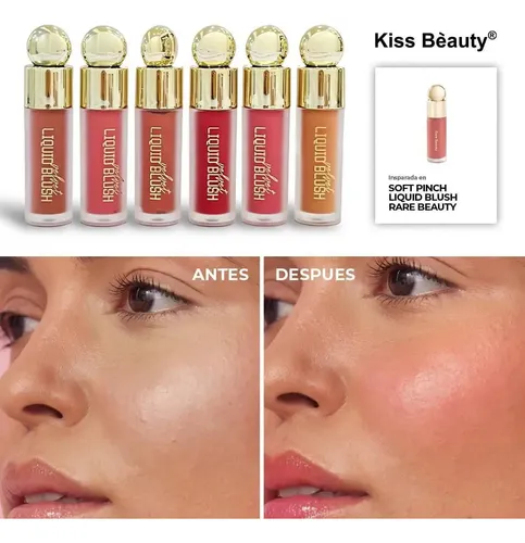Rubor Líquido Velvet Con Aplicador Doe-foot – Kiss Beauty