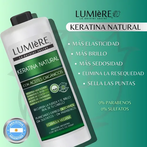 Kit Keratina Natural +biotina +anti Frizz+ Ampolla Nutricion