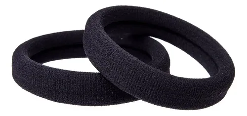 (60 Bucles Gruesos Para El Pelo De Color Negro) -diadema Elá