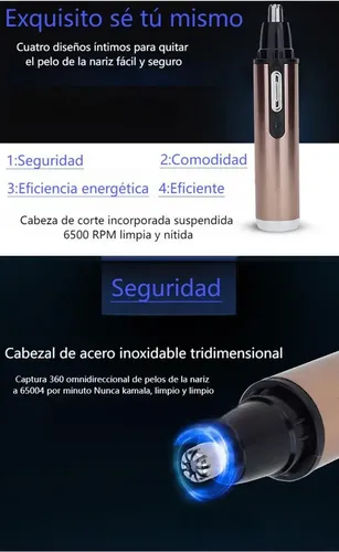 Dz Y Recortador Eléctrico Y Recargable De Vello Nariz Y