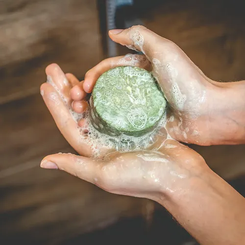 Shampoo Solido Natural Vegano Matcha 50gr – Humectante The Mash Store