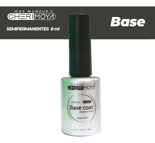 Base Coat Cherimoya 8ml. Esmalte Semiperma Uñas Esculpidas