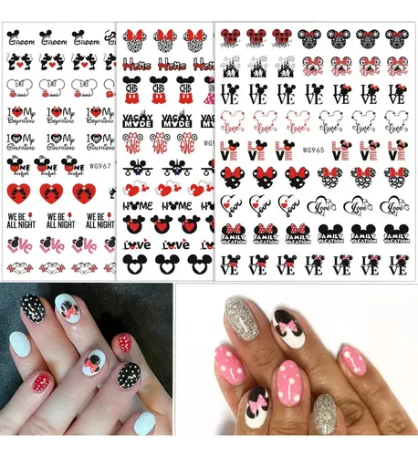 Lindo Nail Art Pegatinas Y Calcomanías – Valentín Corazón De