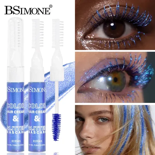 Máscara De Brillo Con Diamantes Y Peine Para Pestañas Stage