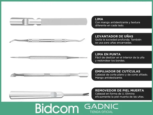 Set Para Uñas Gadnic K18 Corta-uñas Ideal Para Podólogos