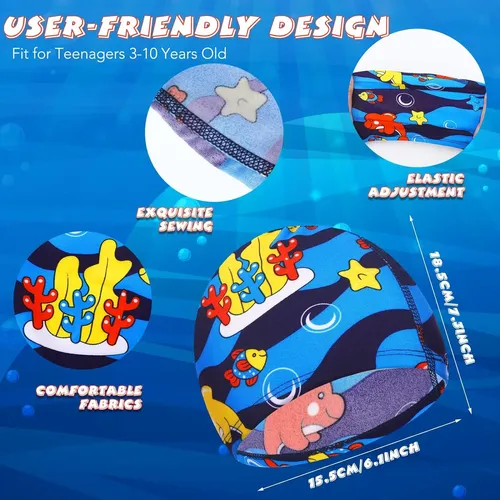 Gorro De Baño Para Niños 3 Piezas Tiburón Delfín…
