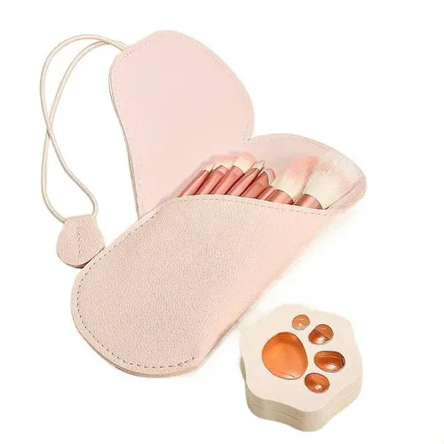 Qsj Set De Pinceles De Maquillaje Mini 8 Puntos Con Mzgj