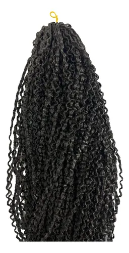Pelo Cabello Kanekalon Afro Rizado, Rizo Rulo Ya Trenzado