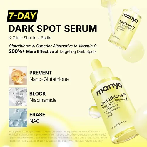 Sérum Glutatión 7 Para Manchas Oscuras, Suero De Niacinami