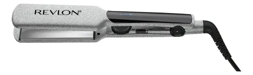 Plancha De Pelo Revlon 230° Placas 5.08Cm. Recubrimiento Titanio – plateada glitter