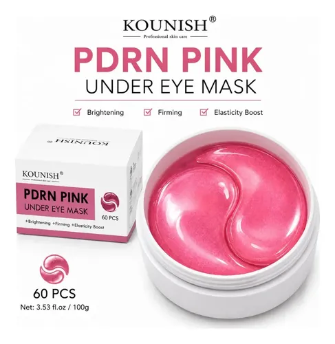 Parche Contorno Ojos Pdrn Rosa Kounish Original 60 Pcs