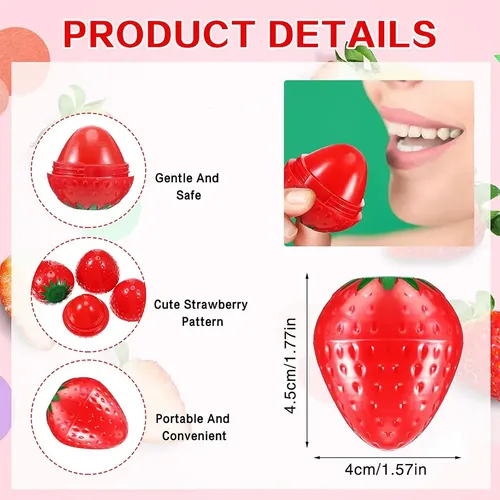 Balsamo Labial Frutilla Saborizado Hidratante Labios Protege