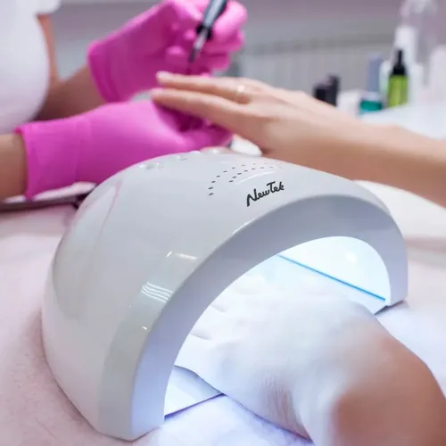 Cabina Uv Led Manicuria Profesional Esculpida Gelificada Uña Color Blanco