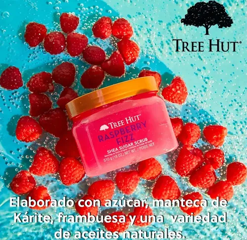 Tree Hut Exfoliante Corporal Raspberry Fizz con Azúcar de Frambuesa