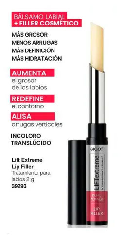 Gigot Lift Extrem Dual Power Balsamo Labial Rellenador 2g