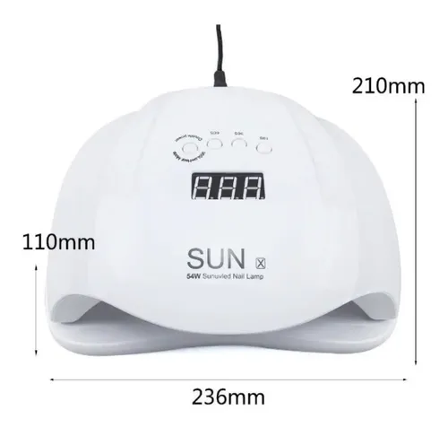 Cabina Uñas Profesional Uv Led 54w Sun X Semi-gel-acrilico