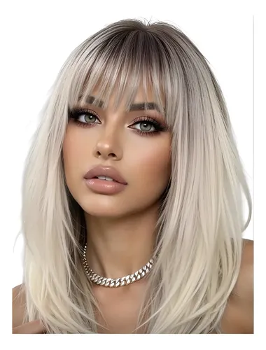 Peluca Simil Natural Balayage Perfecta Bellísima