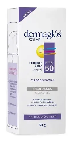 Dermaglos Facial Fps50 Efecto Seco Sin Color X 50 Gr