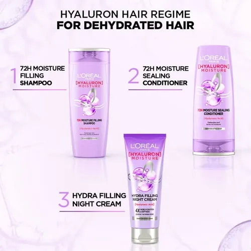 Hyaluron Night Cream Para Cabello Seco 180 Ml