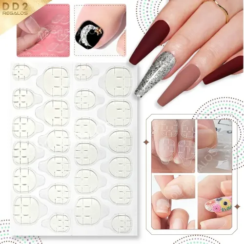 Sticker Adhesivo Pegamento Para Tips Uñas Postizas Cinta