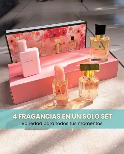 Perfume Árabe Set X4 Mystical Mujer Eau De Parfum Floral